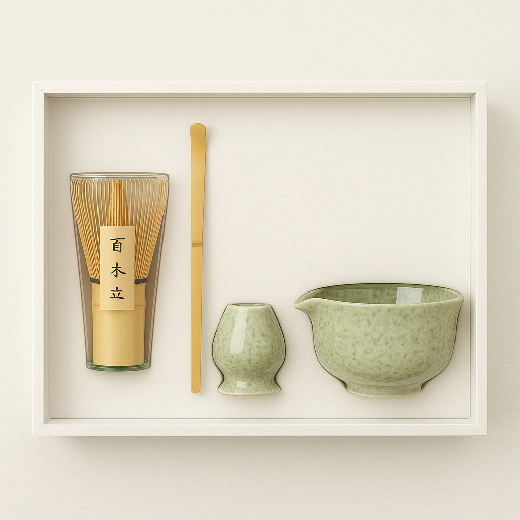 4-Piece Handcrafted Uji Matcha Whisk Set